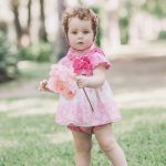Vestido/capota/braguita combi fucsia blanco bordado Dolce Petit